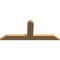 Ekena Millwork Portland Timber Gable Bracket, Western Red Cedar, 36"W x 15"H x 1 1/2"D x 3 1/2"F, 10/12 Pitch GBW036X15X0204POR00SWR - alternate 3